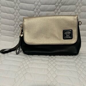 Versace Gold and Black Clutch